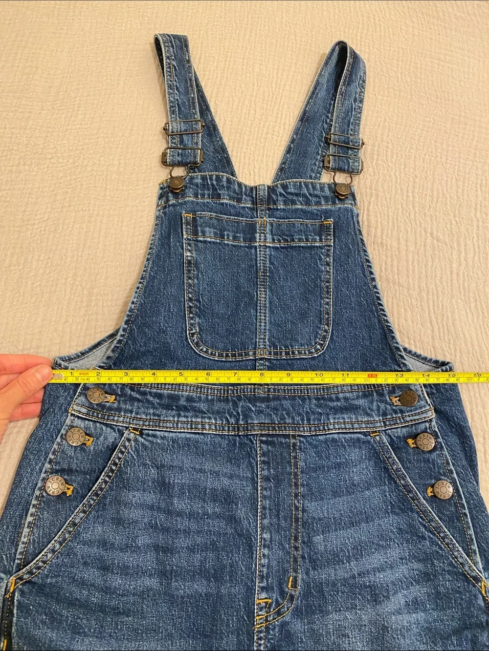 J. Crew  Classic Blue Denim Overalls. Size XS . Style AW399
